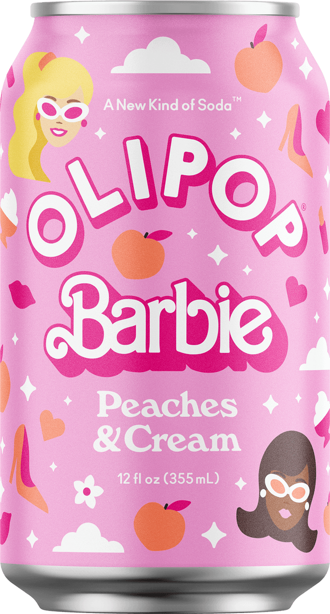 Peaches Cream Prebiotic Soda 12 Pack OLIPOP