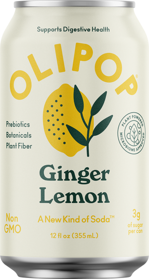 OLIPOP Ginger Lemon Can