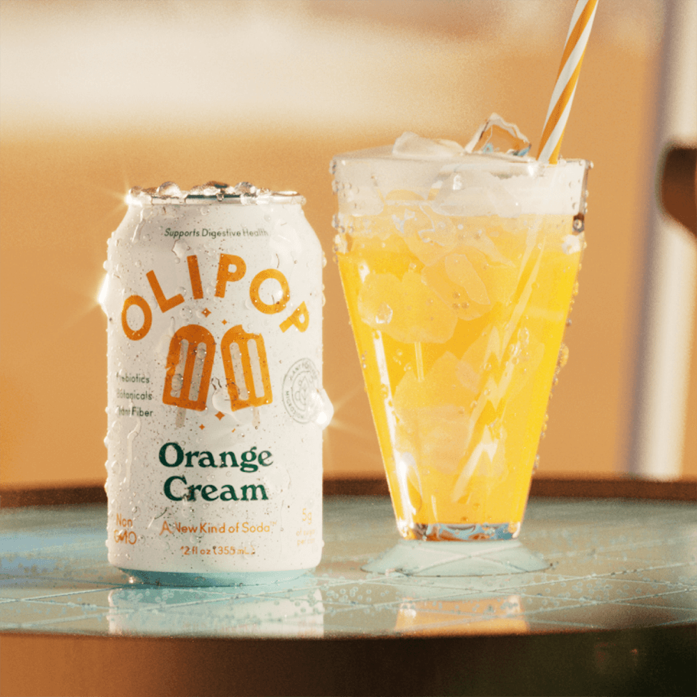 Orange Cream Prebiotic Soda | OLIPOP