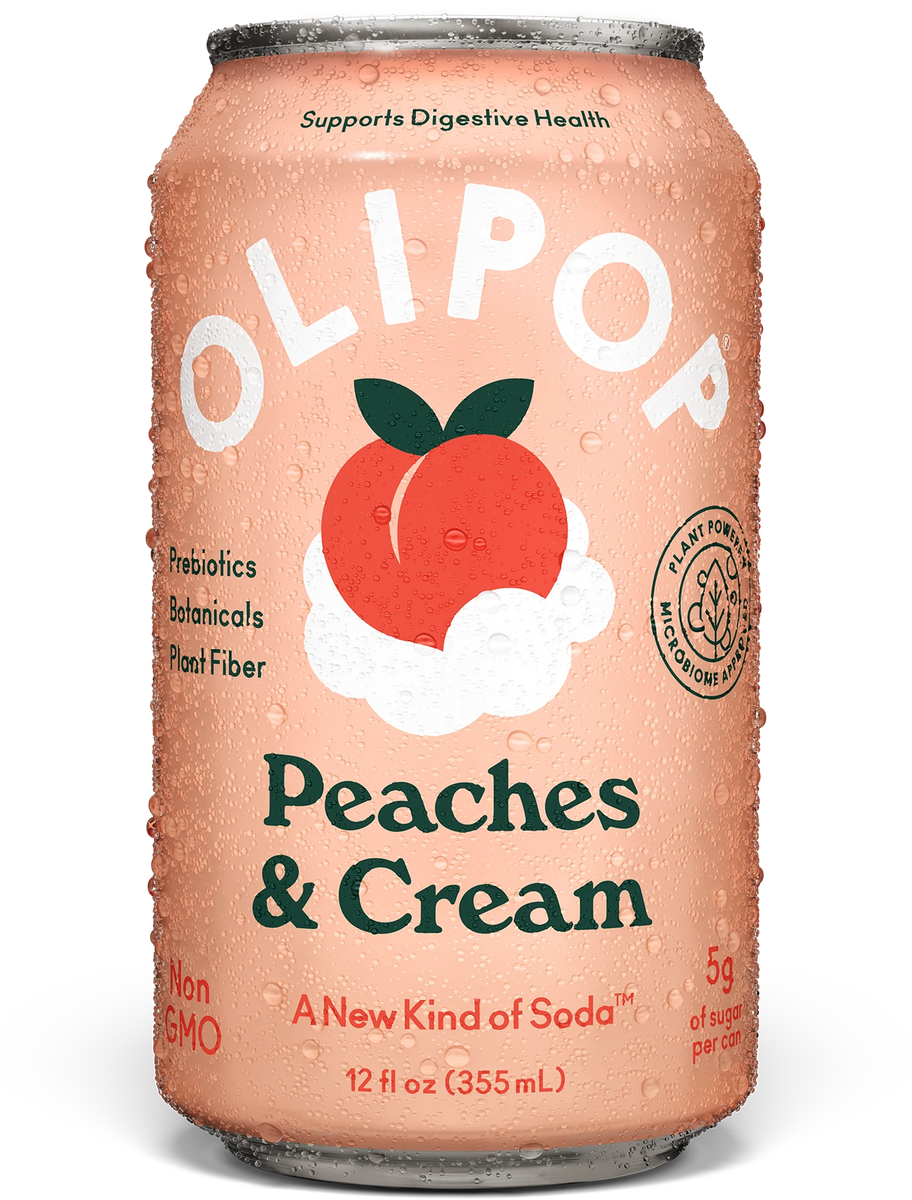 Peaches & Cream Prebiotic Soda