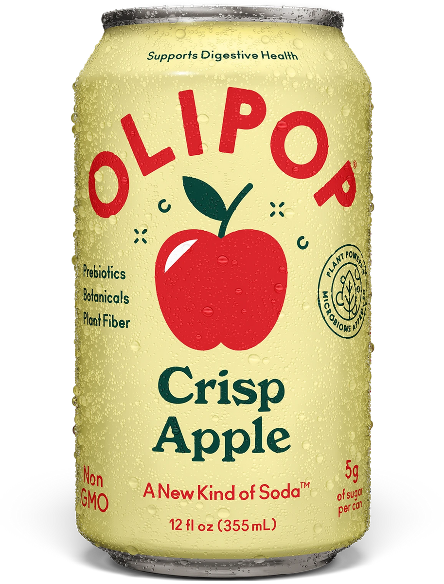 Crisp Apple Prebiotic Soda 9g Fiber | OLIPOP