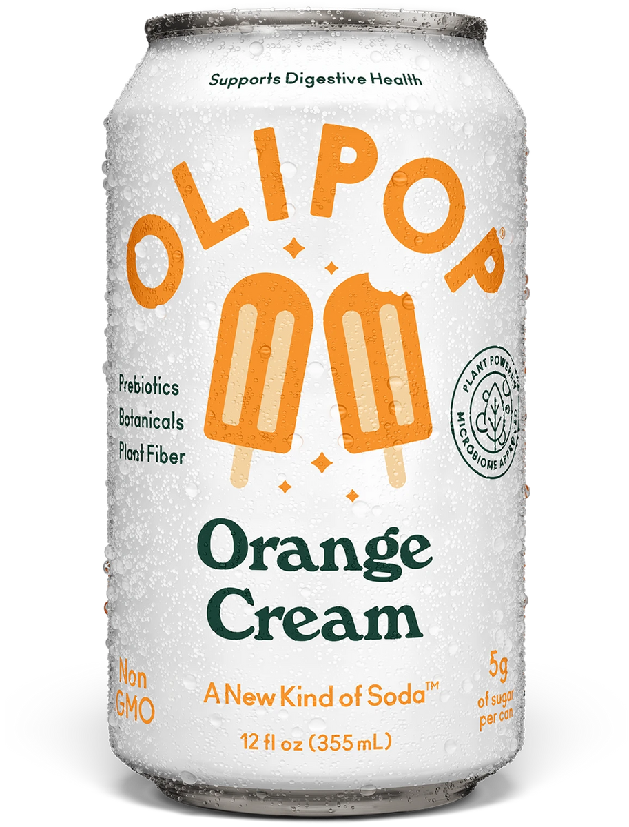 Orange Cream Prebiotic Soda 9g Fiber | OLIPOP