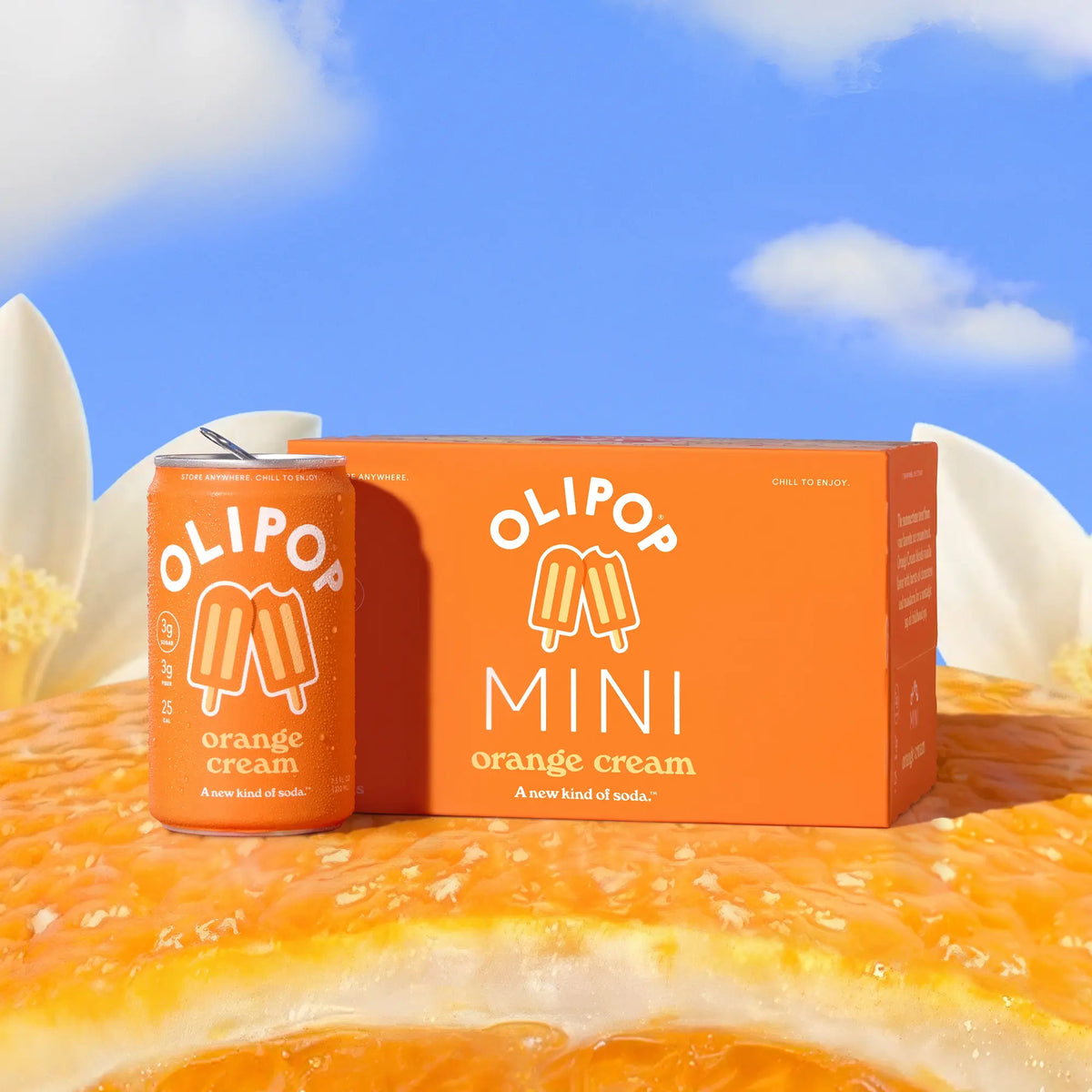 Orange Cream Prebiotic Soda MINIs | OLIPOP