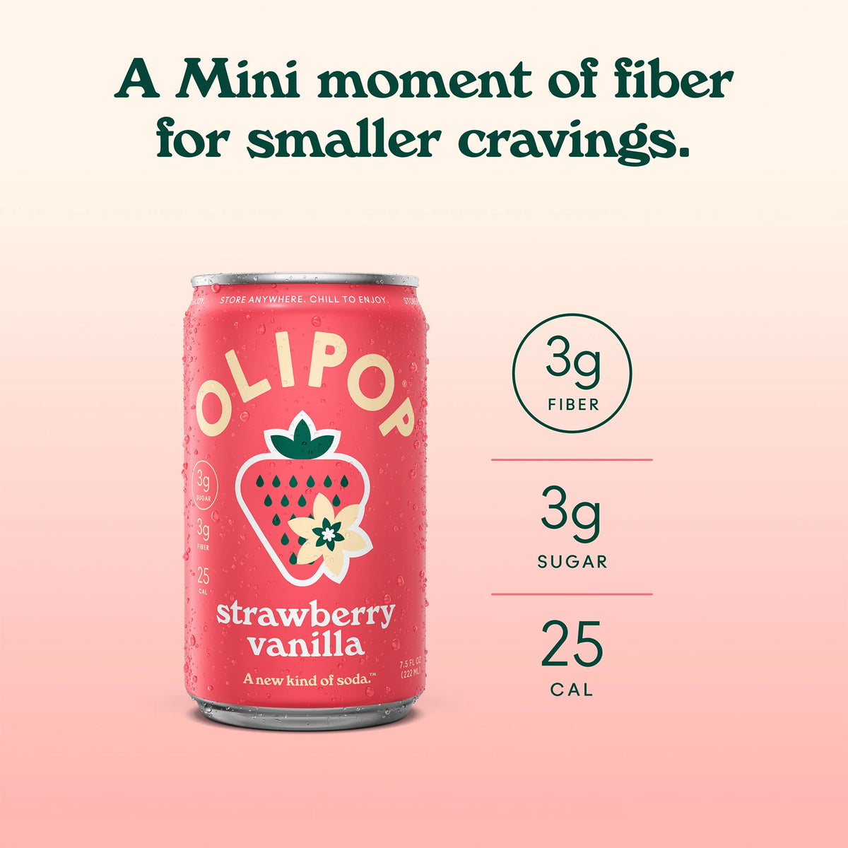 Strawberry Vanilla Prebiotic Soda MINIs | OLIPOP