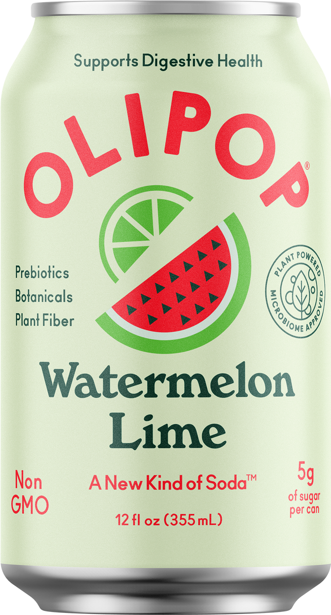 Watermelon Lime Soda 12 Pack OLIPOP