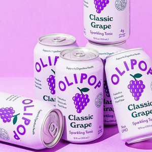 Cans of Classic Grape OLIPOP