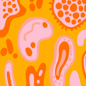 Illustration of a microbiome
