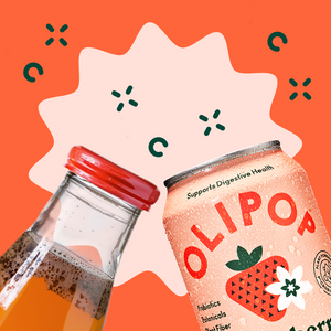 Strawberry vanilla flavored OLIPOP