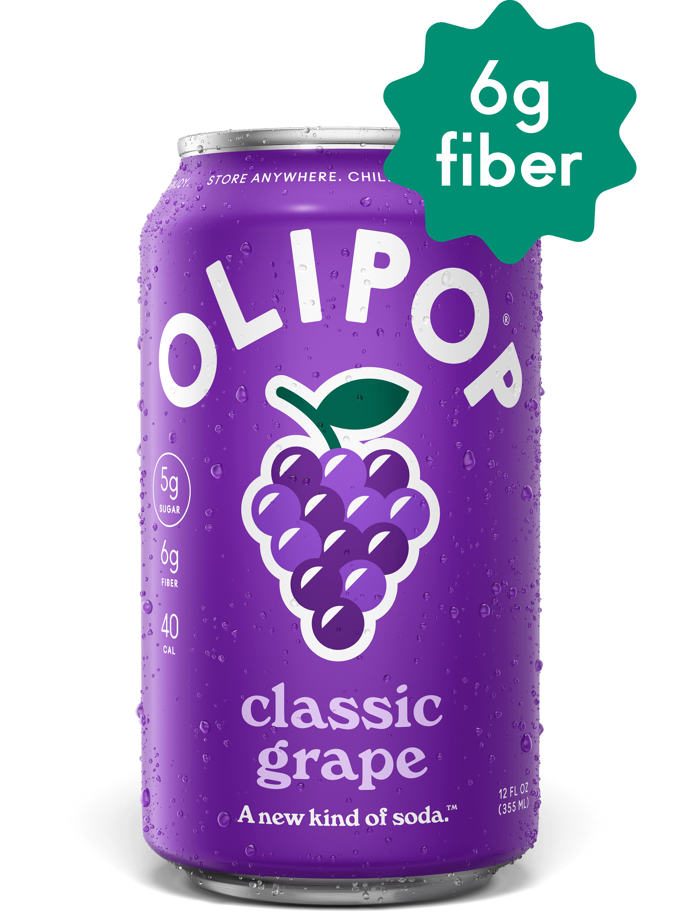 6 grams grape soda can logo