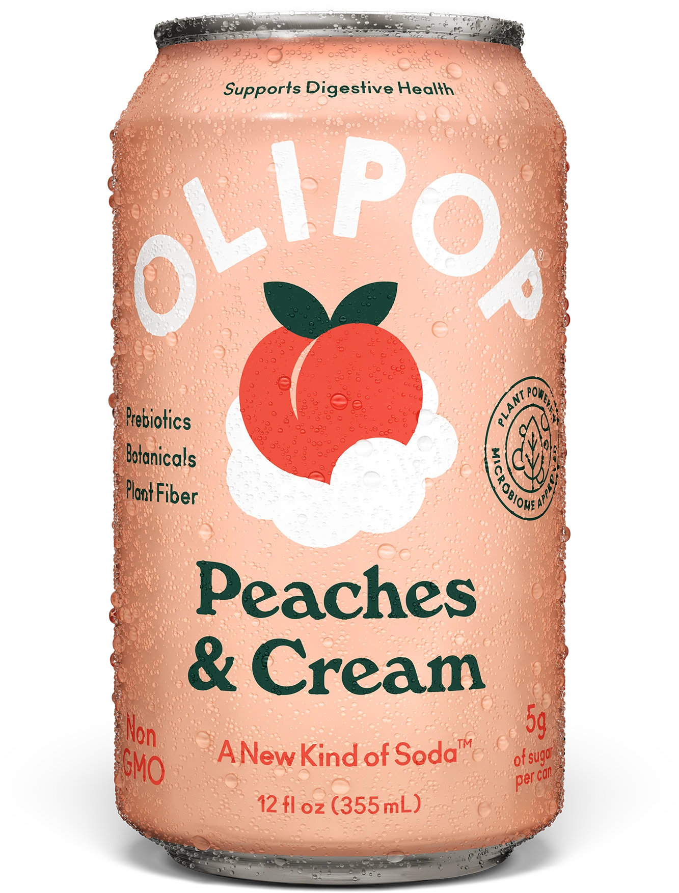 Peaches & Cream Prebiotic Soda | OLIPOP