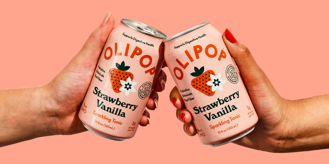 Strawberry Vanilla Prebiotic Soda | OLIPOP Strawberry Vanilla Prebiotic Soda | OLIPOP