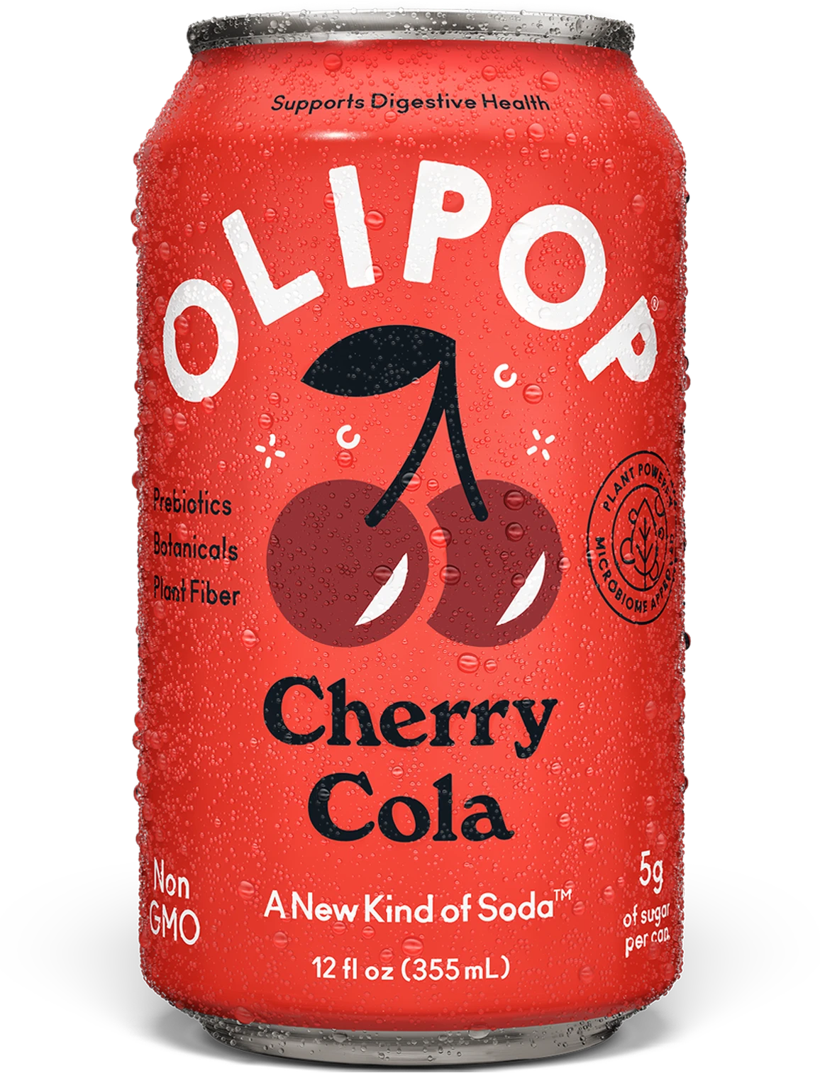 Cherry Cola Prebiotic Soda 9g Fiber | OLIPOP