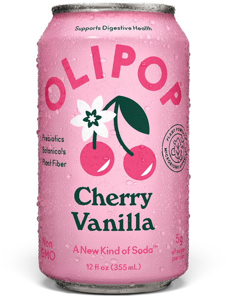 Cherry Vanilla Prebiotic Soda | OLIPOP
