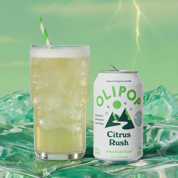 Citrus Rush Prebiotic Soda 9g Fiber | OLIPOP Citrus Rush Prebiotic Soda 9g Fiber | OLIPOP