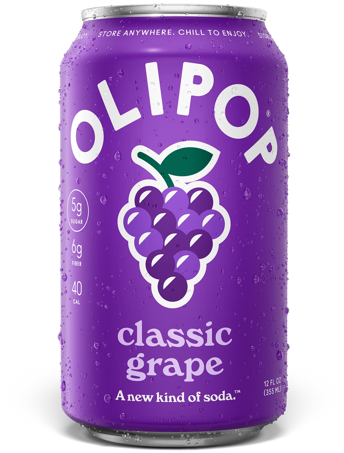 Classic Grape Prebiotic Soda 6g Fiber | OLIPOP