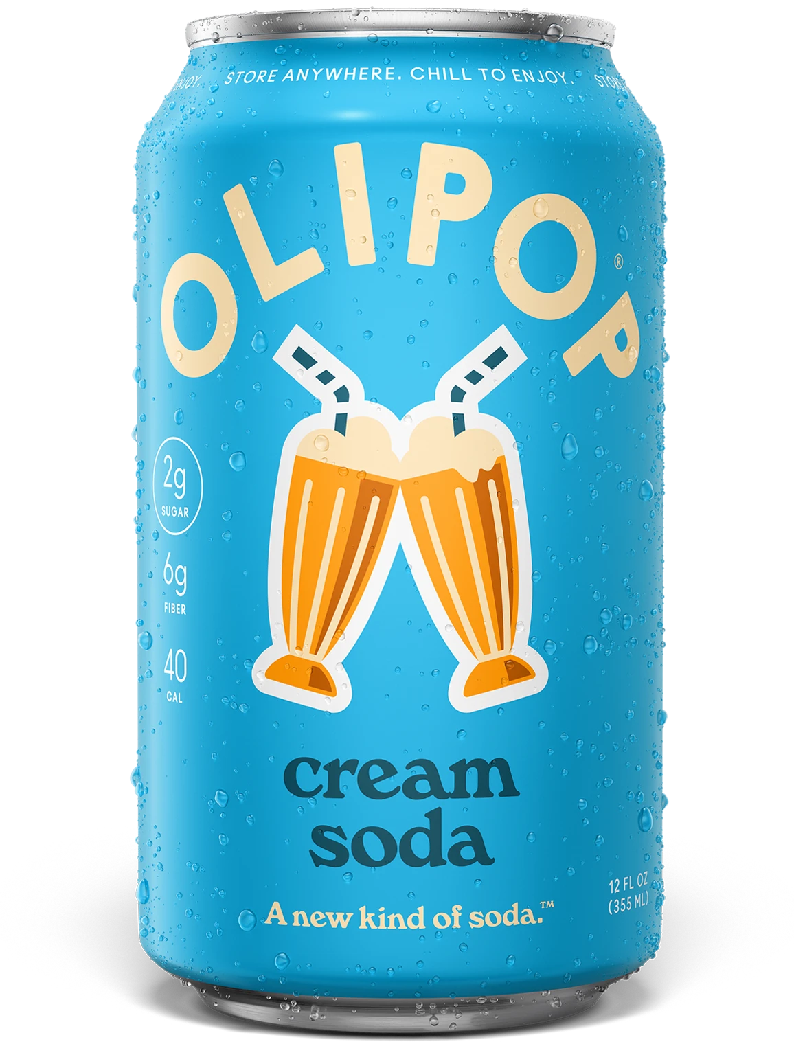 Cream Soda Prebiotic Soda 6g Fiber | OLIPOP