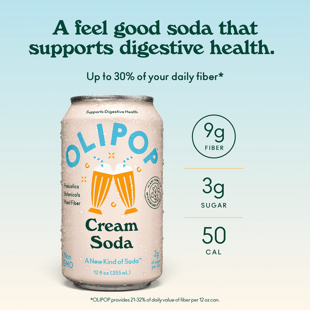 Cream Soda Prebiotic Soda | OLIPOP