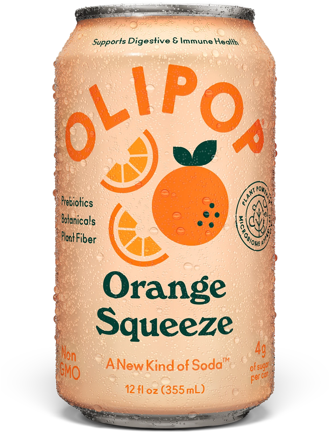 Orange Squeeze Prebiotic Soda | OLIPOP