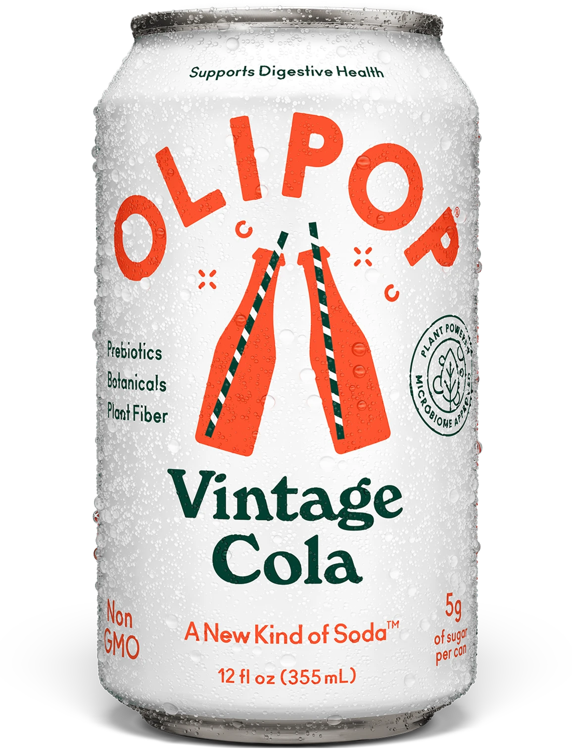 Vintage Cola Prebiotic Soda 9g Fiber | OLIPOP